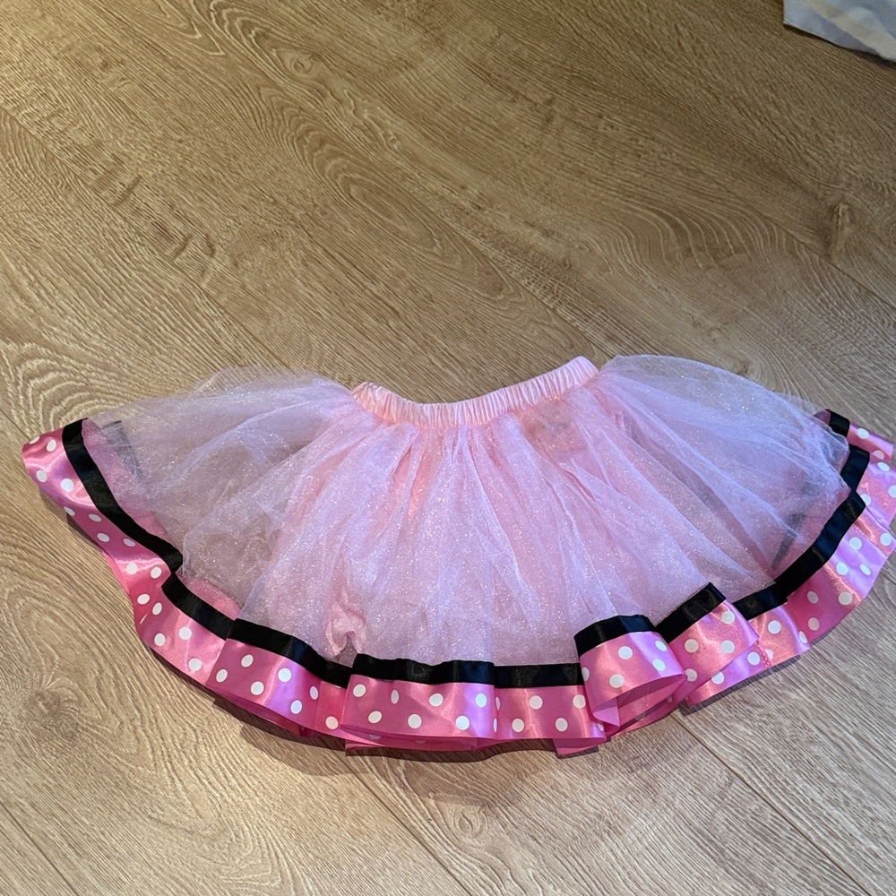 Pink Polka Dot Tutu Skirt